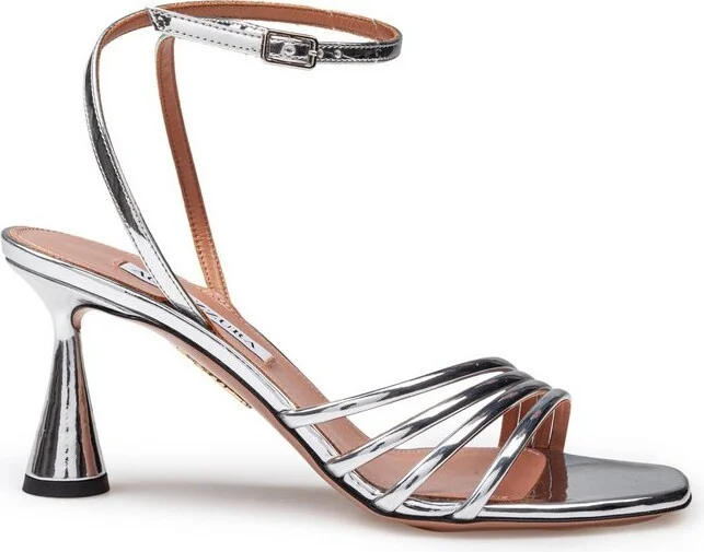 Aquazzura Latour Mirror Effect Sandals