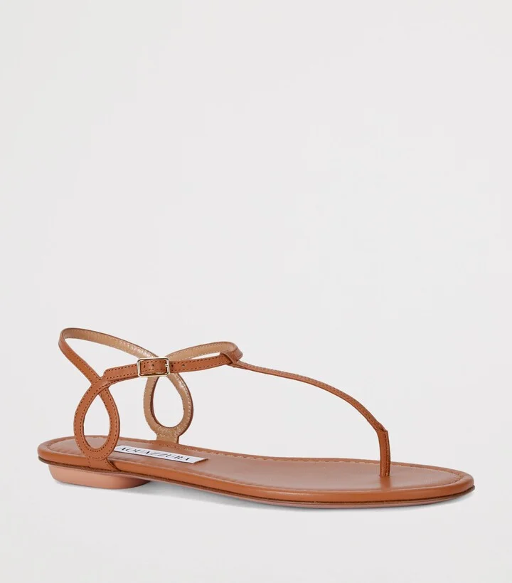 Aquazzura Leather Almost Bare Sandals - Image 3