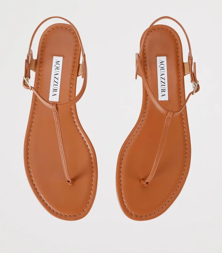 Aquazzura Leather Almost Bare Sandals - Image 4