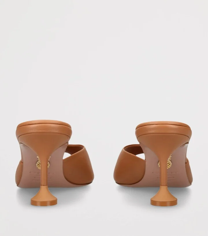 Aquazzura Leather Bisous Mules 65 - Image 2