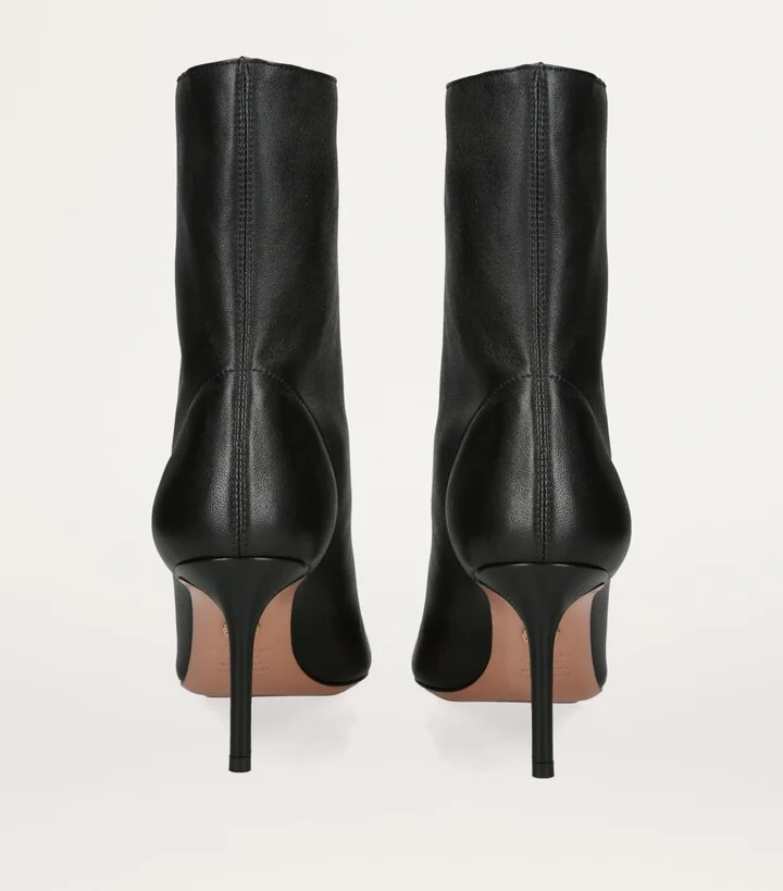 Aquazzura Leather Matignon Boots 75 - Image 2
