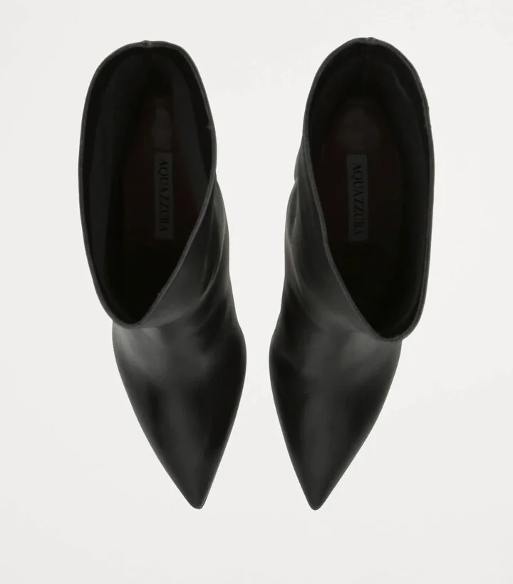 Aquazzura Leather Matignon Boots 75 - Image 4