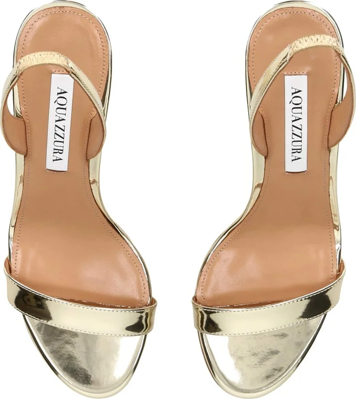Aquazzura Leather So Nude Heeled Sandals 85 - Image 4