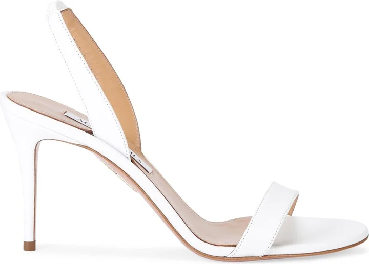 Aquazzura Leather So Nude Slingback Sandals 85