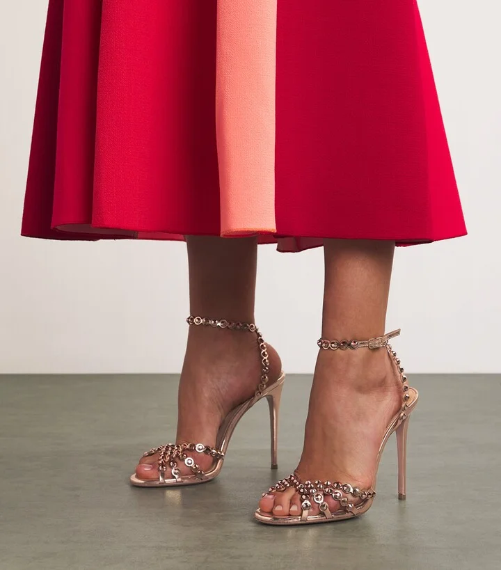 Aquazzura Leather Tequila Sandals 105 - Image 2