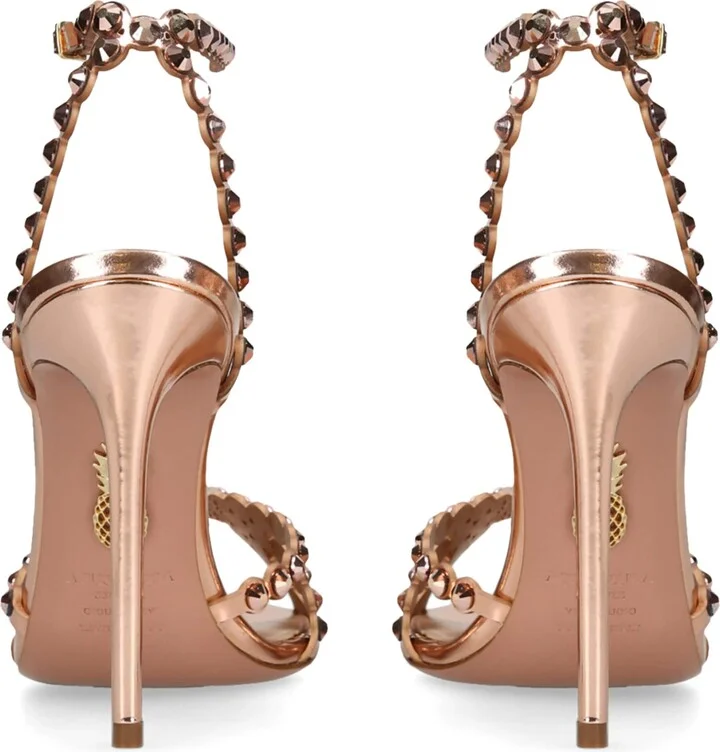 Aquazzura Leather Tequila Sandals 105 - Image 4