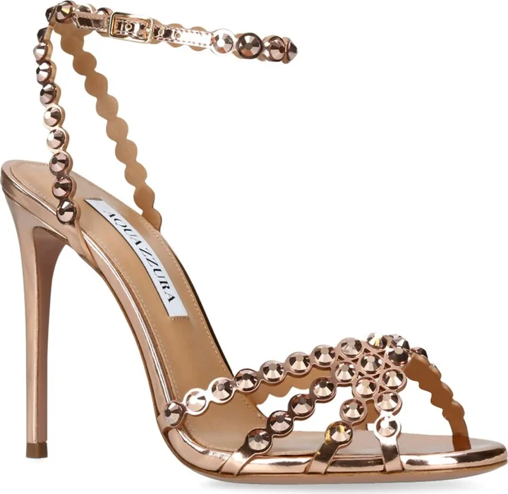 Aquazzura Leather Tequila Sandals 105 - Image 6