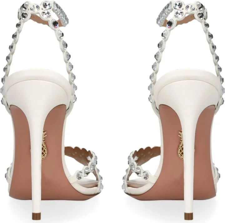 Aquazzura Leather Tequila Sandals 105 - Image 2