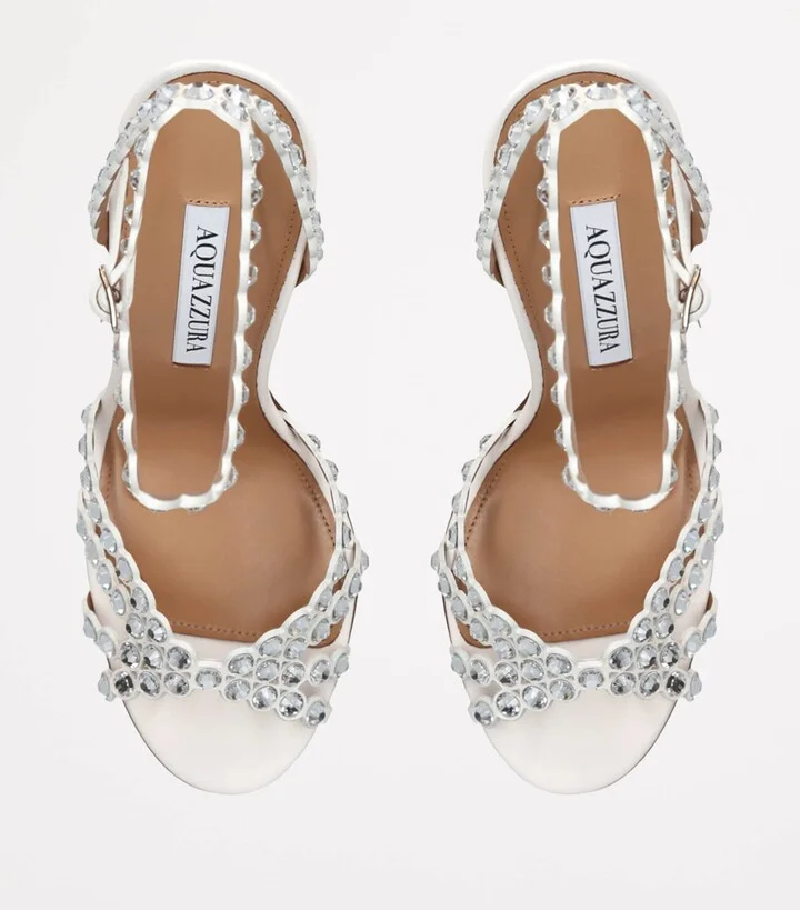 Aquazzura Leather Tequila Sandals 105 - Image 3