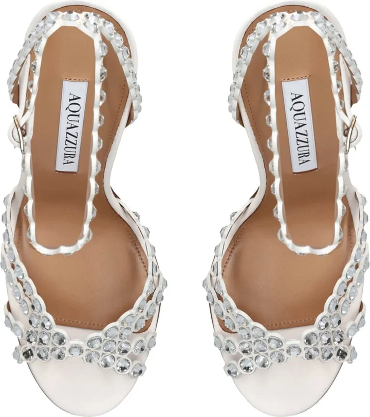 Aquazzura Leather Tequila Sandals 105 - Image 4