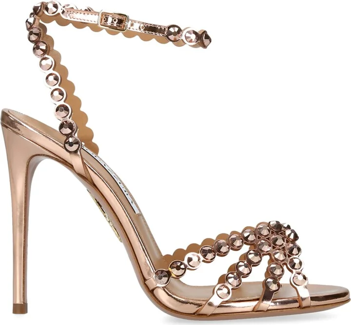 Aquazzura Leather Tequila Sandals 105