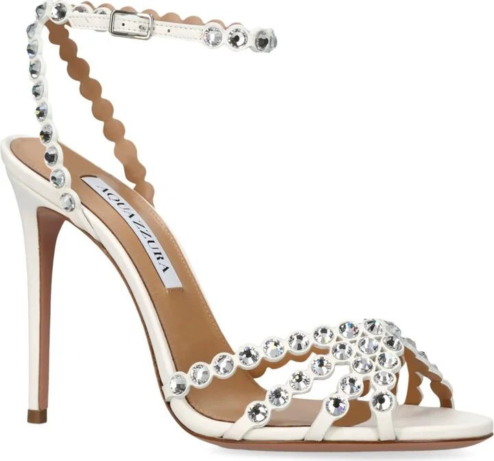 Aquazzura Leather Tequila Sandals 105