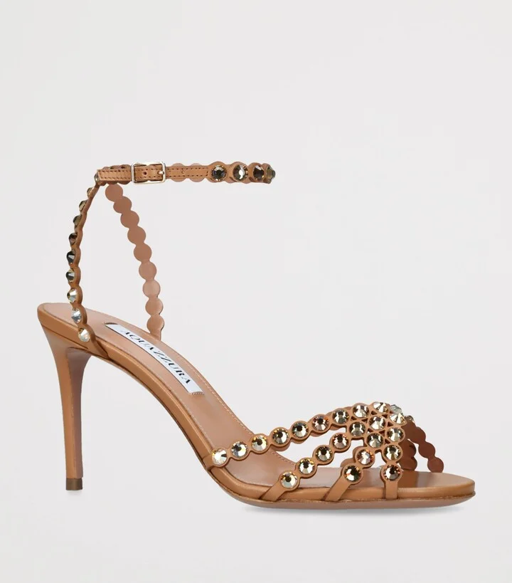 Aquazzura Leather Tequila Sandals 85 - Image 3