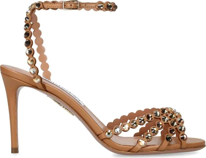 Aquazzura Leather Tequila Sandals 85