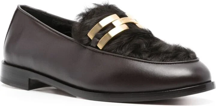 Aquazzura Loafers With Shearling Trim - Image 2