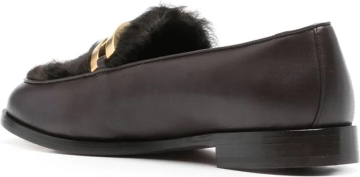 Aquazzura Loafers With Shearling Trim - Image 3