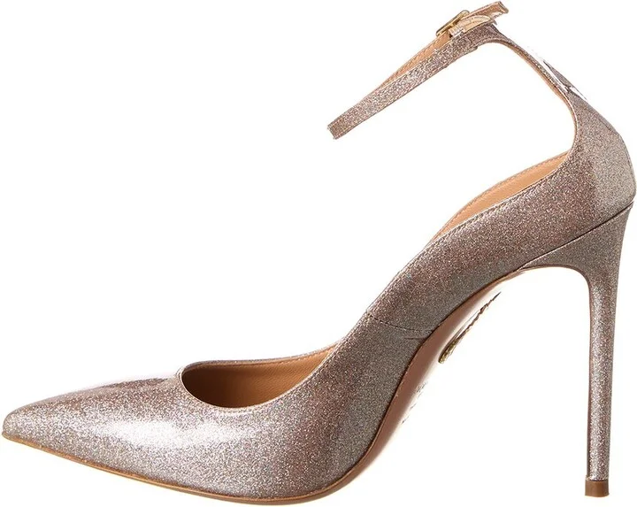 Aquazzura Love Affair 105 Glitter Vinyl Pump - Image 2