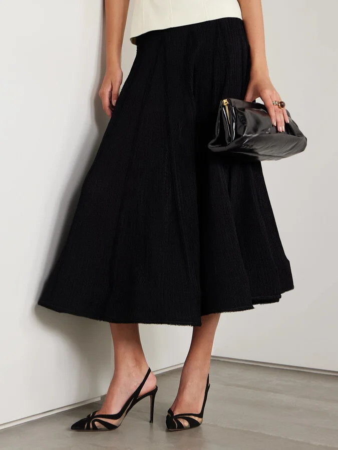 Aquazzura - Lune 85 Mesh-trimmed Suede Slingback Pumps - Black - Image 2