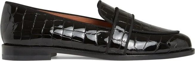 Aquazzura Martin Embossed Loafers