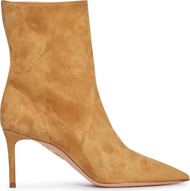 Aquazzura Matignon Pointed-Toe Ankle Boots