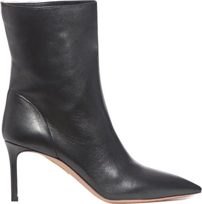 Aquazzura Matignon Pointed-Toe Heeled Boots