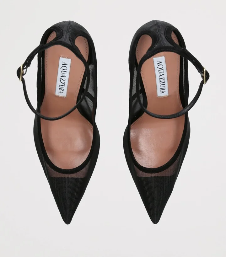 Aquazzura Mesh Love Affair Pumps 105 - Image 4