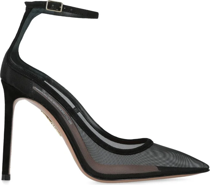 Aquazzura Mesh Love Affair Pumps 105