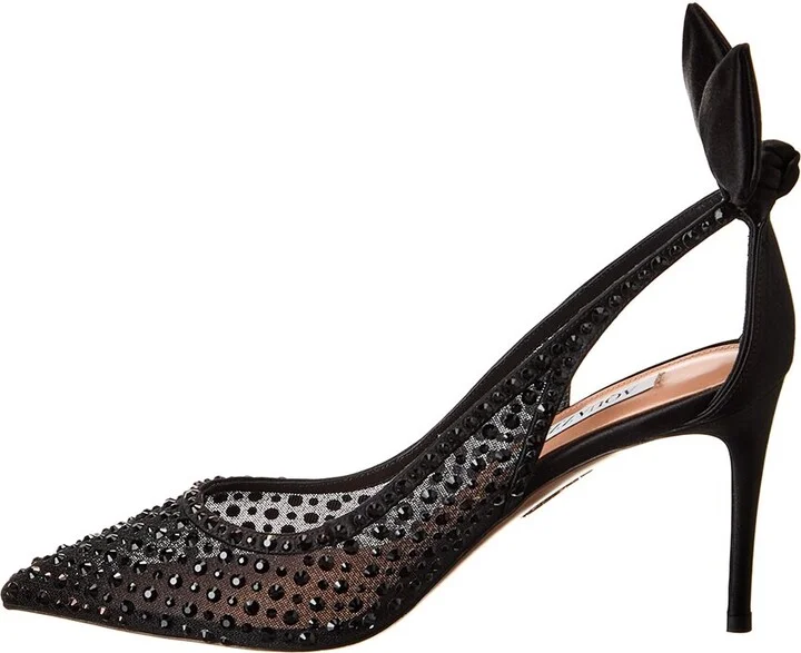 Aquazzura Mesh & Satin Slingback Pump - Image 2