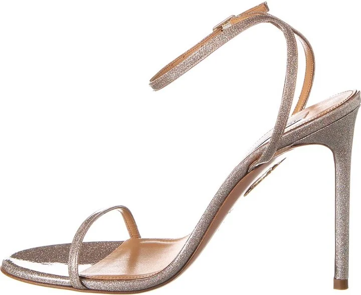 Aquazzura Olie 105 Glitter Sandal - Image 2