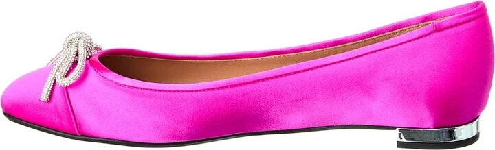 Aquazzura Parisina Crystal Satin Ballet Flat - Image 2