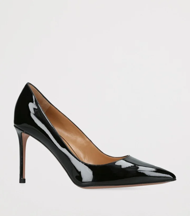 Aquazzura Patent Leather Purist Pumps 85 - Image 3