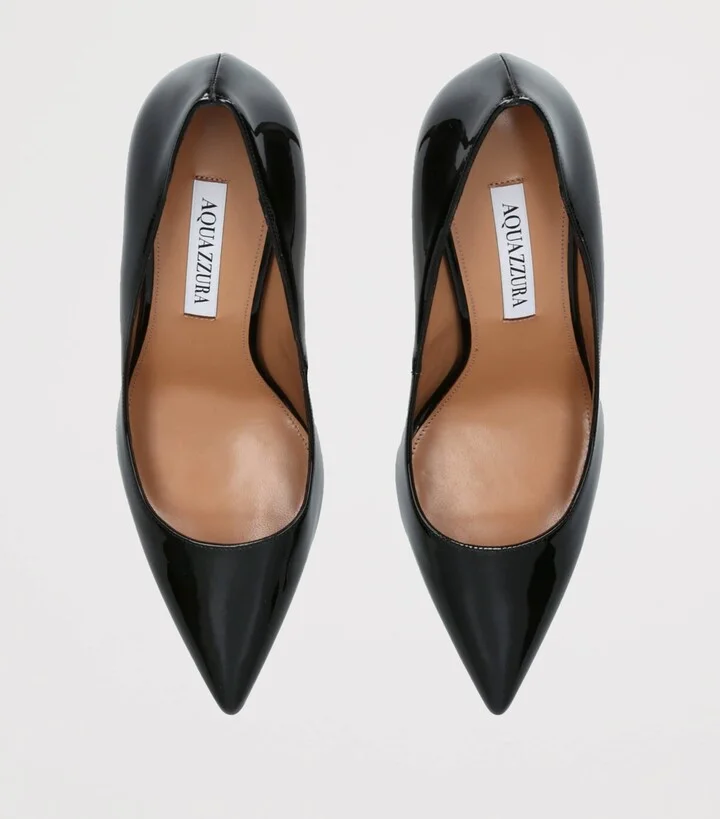 Aquazzura Patent Leather Purist Pumps 85 - Image 4