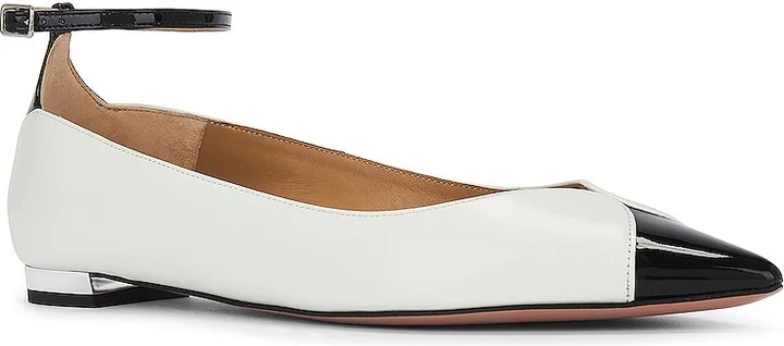 Aquazzura Pinot Ballet Flat in White - Image 2