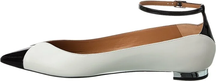 Aquazzura Pinot Leather & Patent Ballet Flat - Image 2