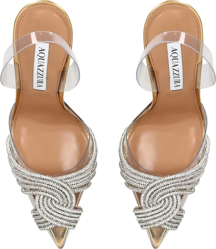 Aquazzura Plexi Gatsby Slingback Heels 105 - Image 3