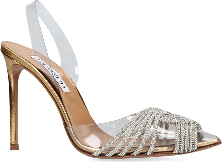 Aquazzura Plexi Gatsby Slingback Heels 105 - Image 5