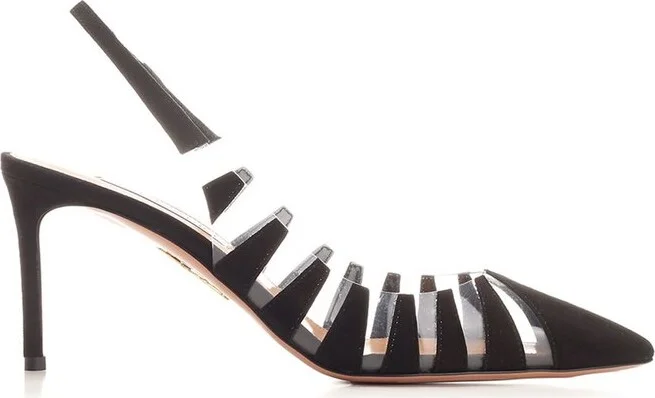 Aquazzura Pointed-Toe Slingback Pumps
