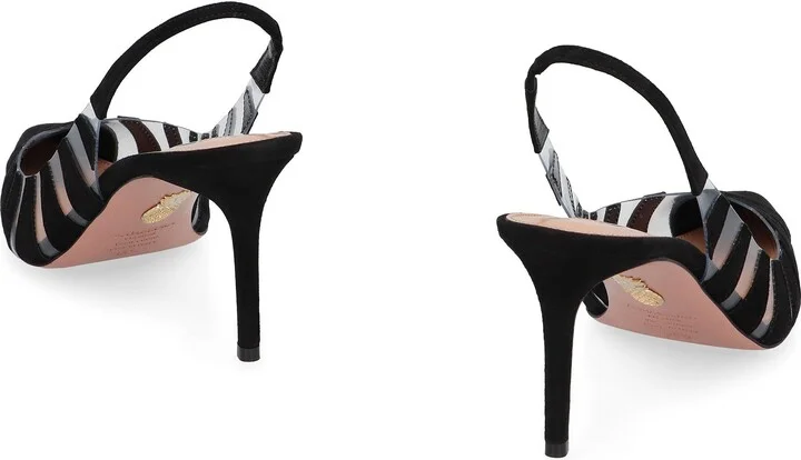 Aquazzura Pvc And Leather Slingback Sandals Hot Rumor - Image 4