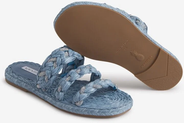 Aquazzura Raffia Coastal Sandal - Image 4
