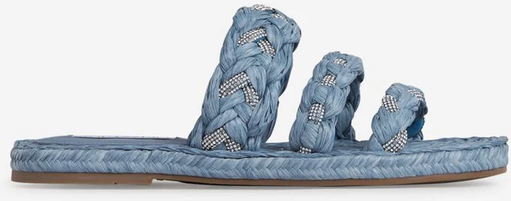 Aquazzura Raffia Coastal Sandal