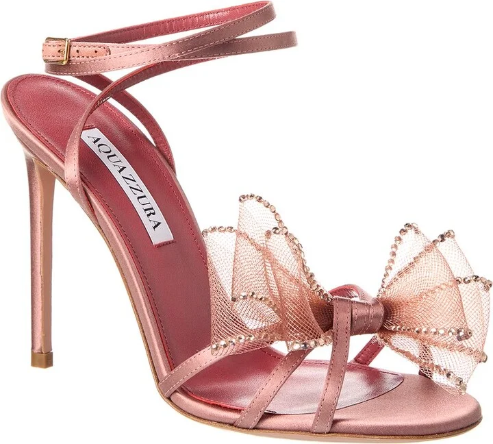 Aquazzura Reve 105 Satin Sandal