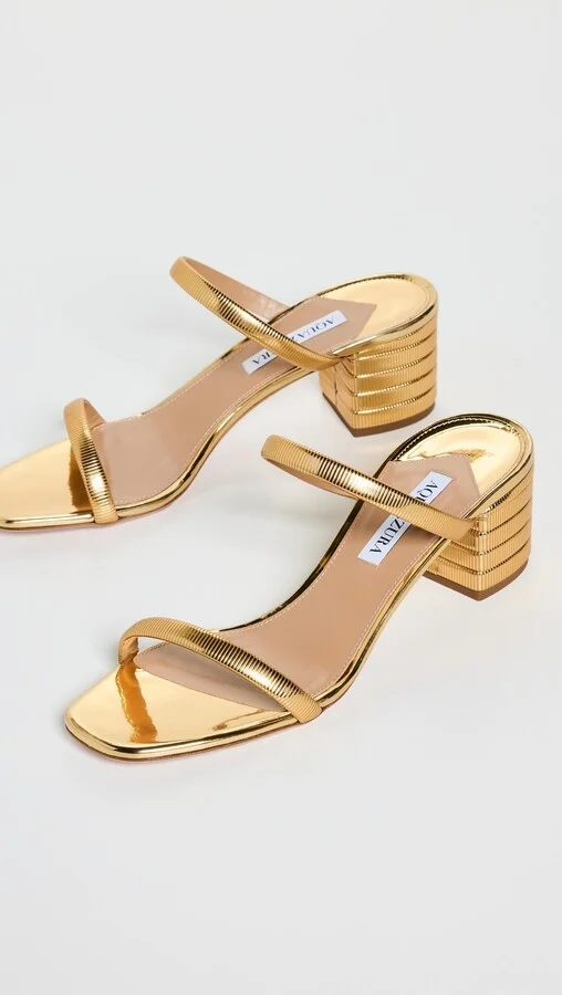 Aquazzura Riviera Chain Sandals 50mm - Image 3