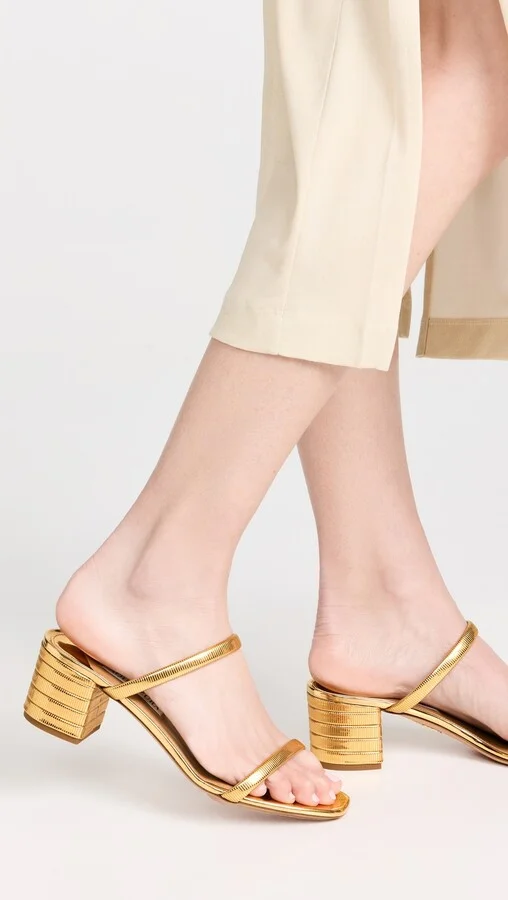 Aquazzura Riviera Chain Sandals 50mm - Image 5