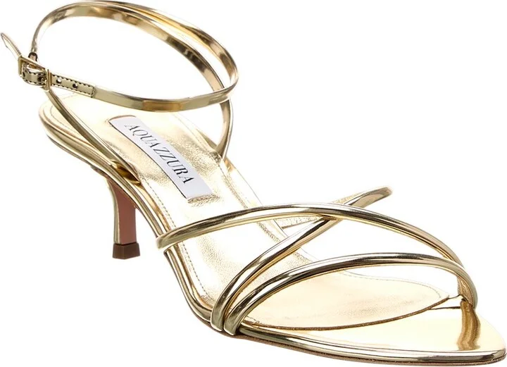 Aquazzura Roy 50 Vinyl & Leather Sandal