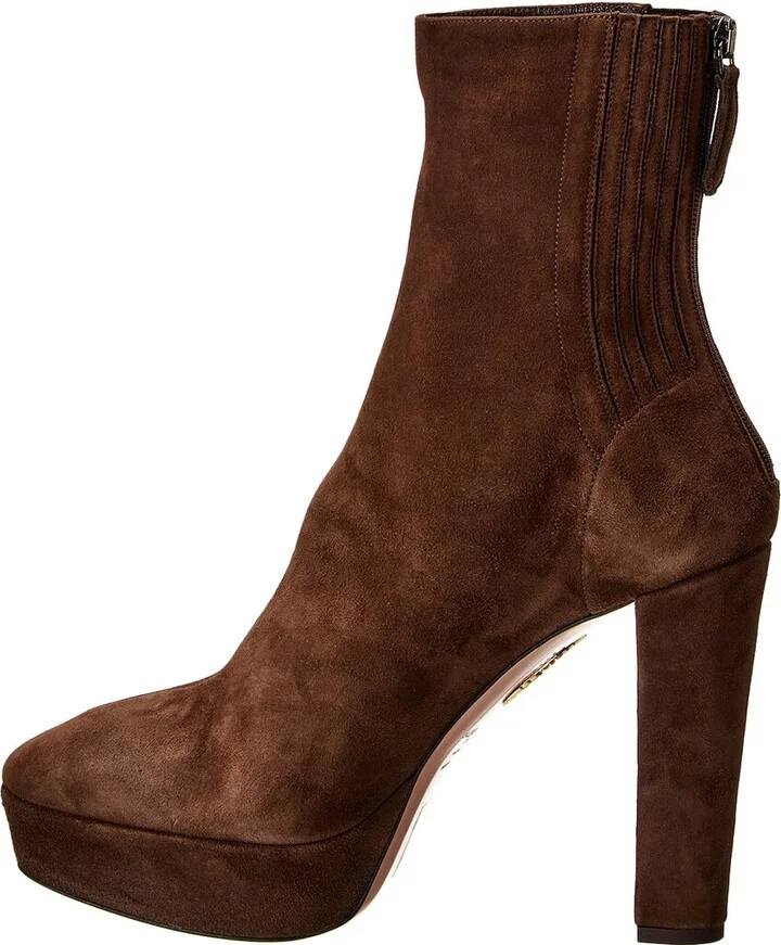 Aquazzura Saint Honore 120 Suede Boot - Image 2