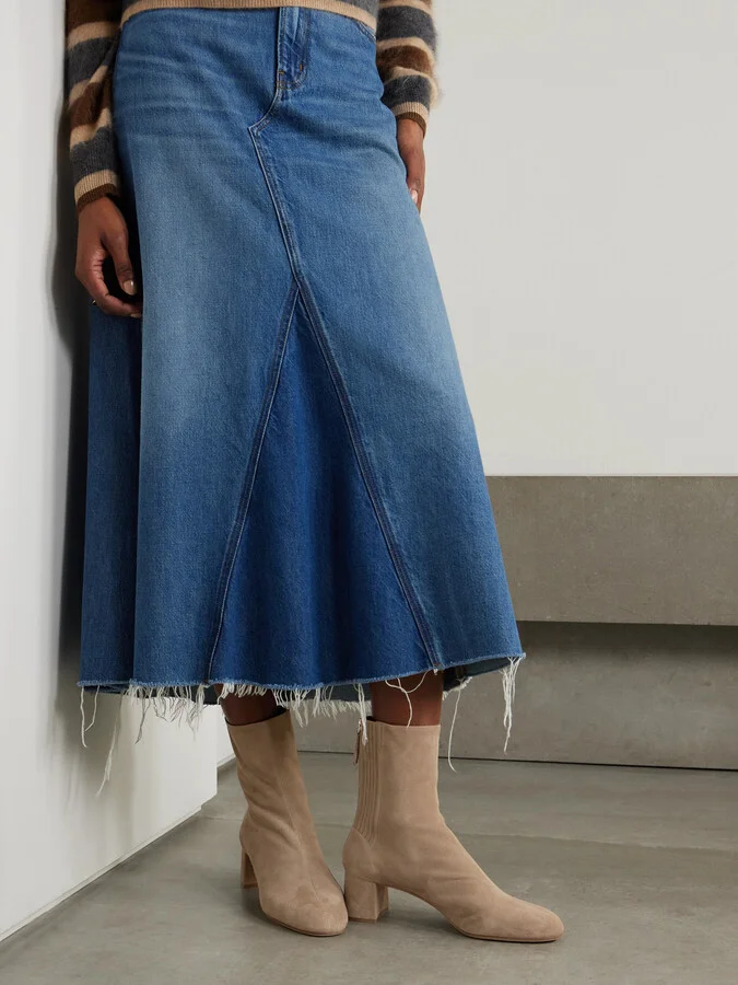 Aquazzura - Saint Honoré 50 Suede Ankle Boots - Neutrals - Image 2
