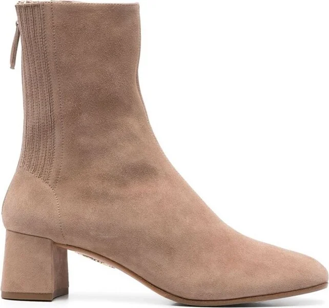 Aquazzura Saint Honore Blocked-Heel Boots