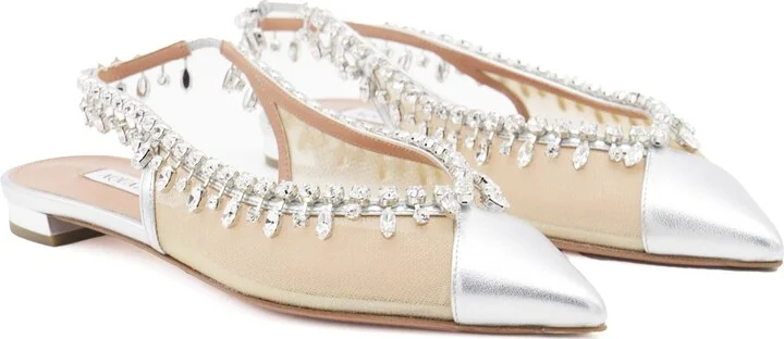Aquazzura Silver Flat - Image 2