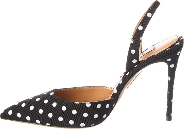 Aquazzura So Nude 105 Grosgrain Slingback Pump - Image 2