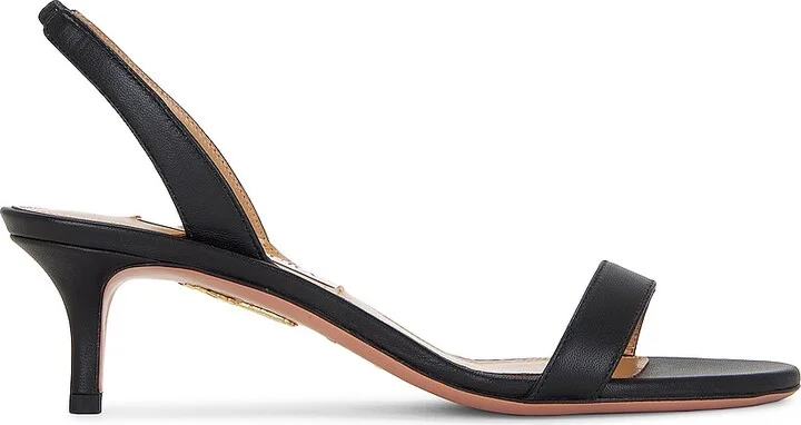 Aquazzura So Nude 50 Sandal in Black